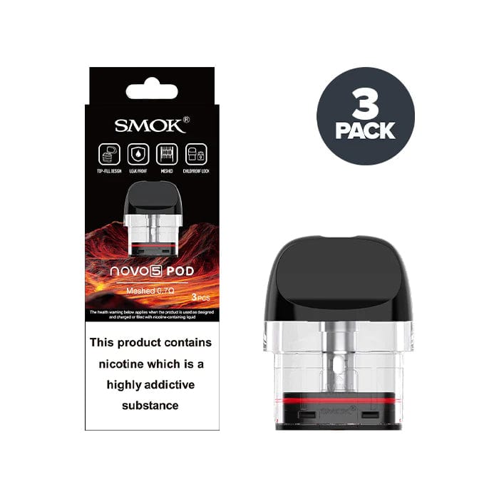 SMOK NOVO 5 Replacement Pods (CRC) 0.7ohm Mesh Replacement Pods