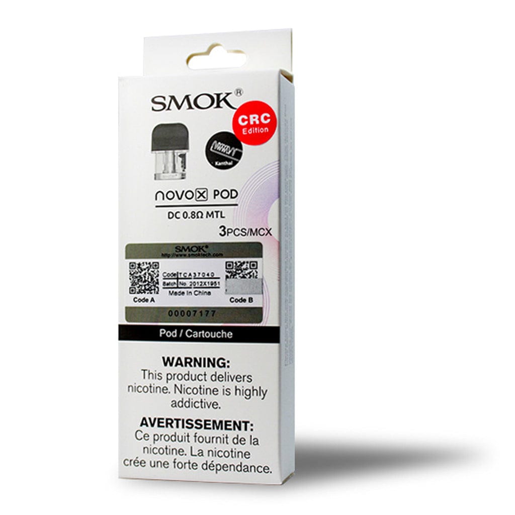 SMOK Novo X Replacement Pods (CRC) 0.8 ohm DC MTL Replacement Pods