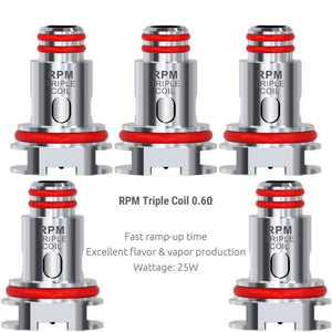 SMOK RPM Replacement Coils 0.6ohm Triple Replacement Coils