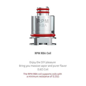 SMOK RPM Replacement Coils RBA (0.6ohm coil installed) Replacement Coils
