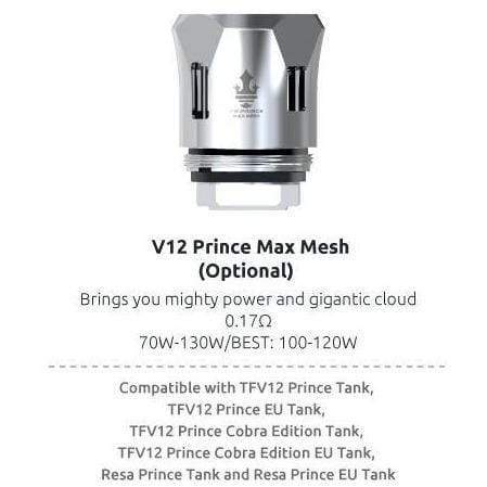 SMOK TFV12 Prince Replacement Coils V12 PRINCE MAX MESH (1pc/coil) Replacement Coils