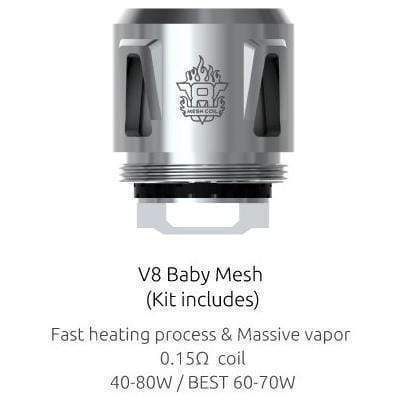 SMOK TFV8 Baby Coils V8 Baby Mesh 0.15 ohm Replacement Coils