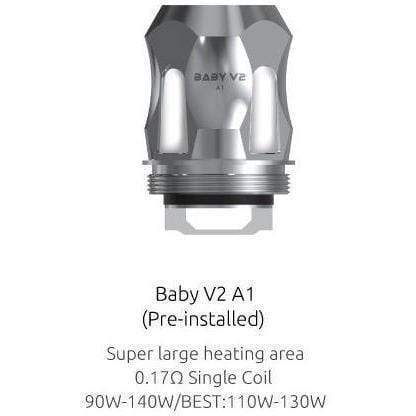 SMOK TFV8 BABY V2 REPLACEMENT COILS Silver (1pc/coil) / A1 0.17 ohm Replacement Coils