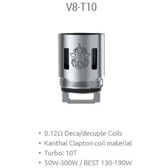 SMOK TFV8 Coils T10 (1pc/coil) Replacement Coils