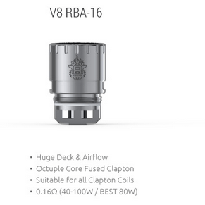 SMOK TFV8 Coils V8-RBA-16 (1pc/coil) Replacement Coils