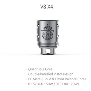 SMOK TFV8 Coils V8-X4 (1pc/coil) Replacement Coils