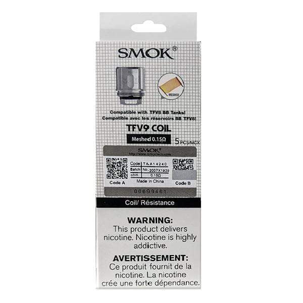 SMOK TFV9 Replacement Coils V9 Mesh 0.15 ohm Replacement Coils