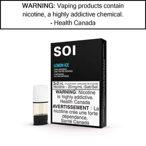 SOI - STLTH Premium Co-Brand Pods Lemon Ice / 20mg/mL Pre-Filled Pods