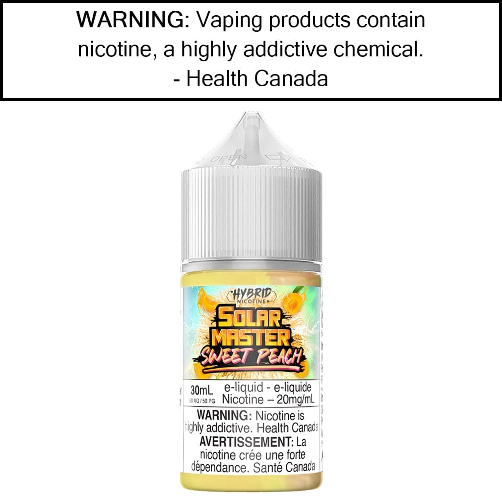 Solar Master 30ML Hybrid Nicotine Sweet Peach / 5mg/mL Salt Based E-Liquids