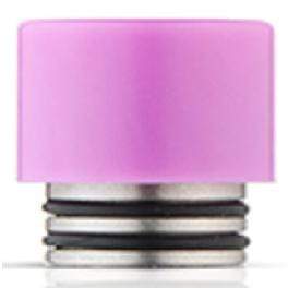 TFV8 Resin + Stainless Steel Hybrid Wide Bore Drip Tip Purple Drip Tips