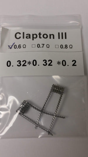 Tobeco Premade Coils Clapton 3 Premade Coils