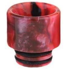 Vapjoy Resin 510 Drip Tip Red Black Swirl Drip Tips