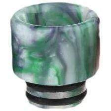 Vapjoy Resin 510 Drip Tip White Green Purple Swirl Drip Tips