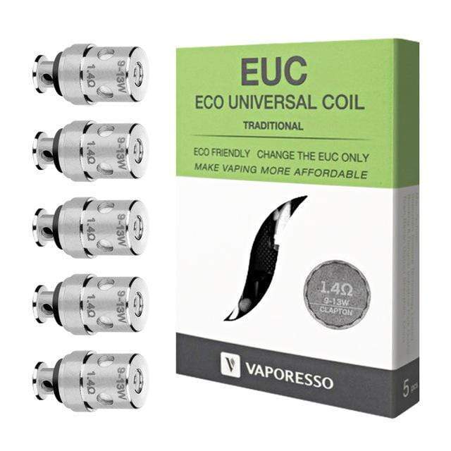 Vaporesso Traditional EUC Clapton Coil Head 1.4ohm (Drizzle) Replacement Coils