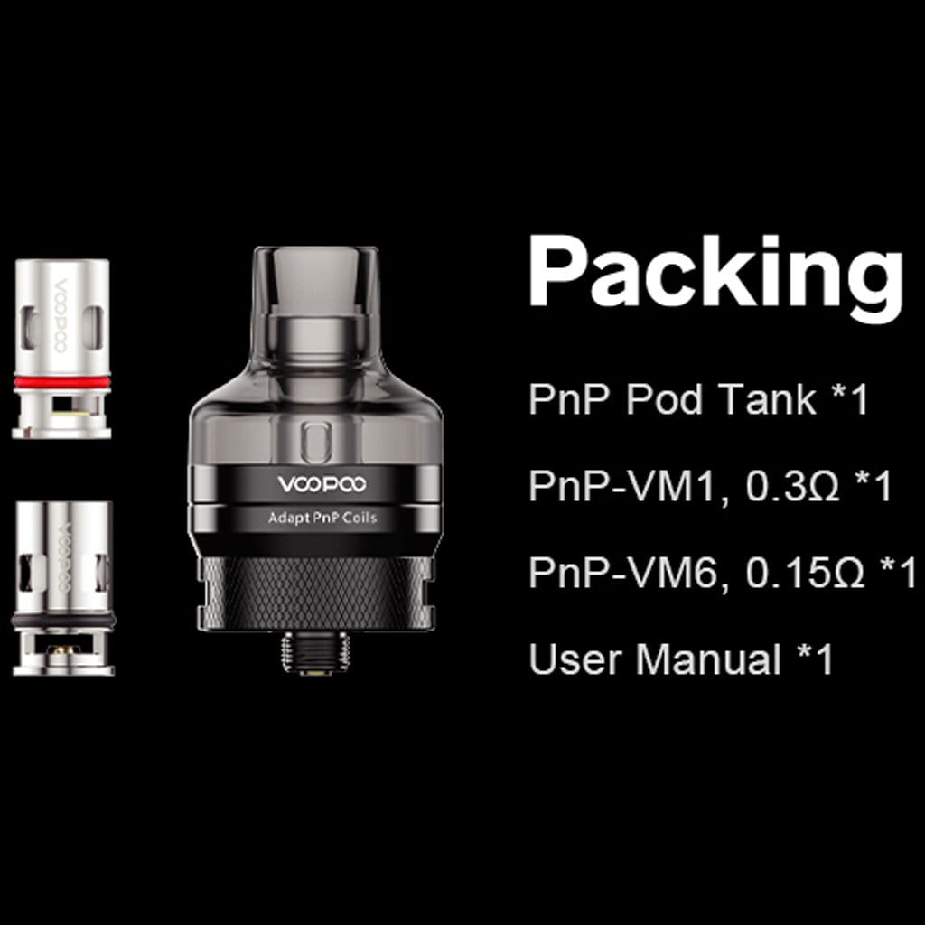 Voopoo PnP Pod Tank 2ML (CRC) Sub-Ohm Tanks