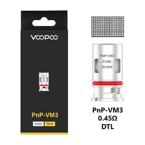 Voopoo PnP Replacement Coils PnP-VM3 0.45 ohm Replacement Coils