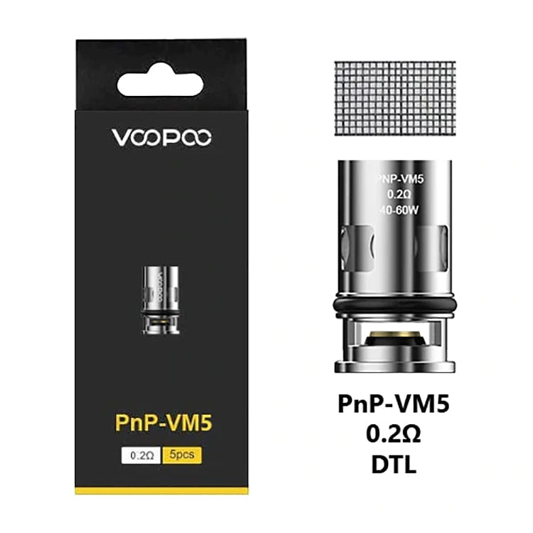 Voopoo PnP Replacement Coils PnP-VM5 0.2 ohm Replacement Coils