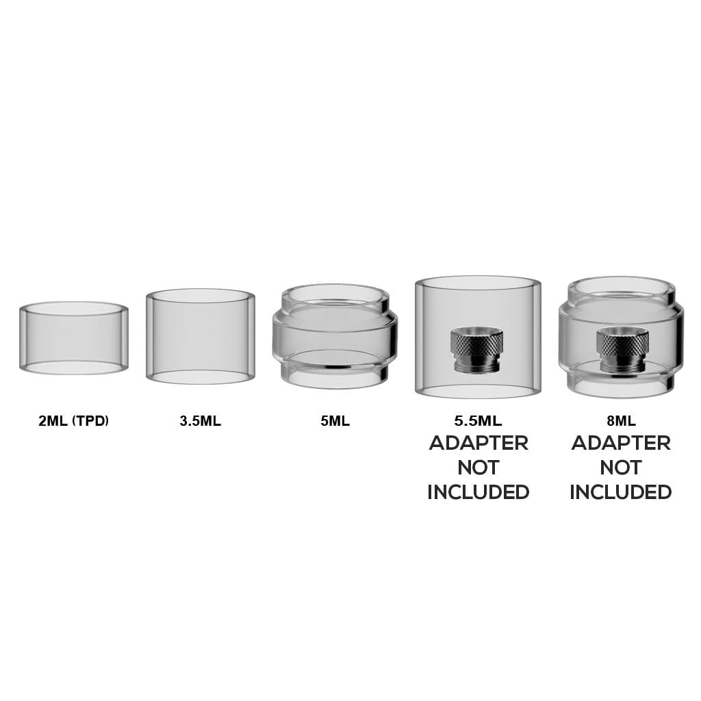 Vaportown 3X Replacement Bubble Glass For Voopoo Uforce-L Tank & Drag 4 Kit - 18.6mm Vaportown 3X Replacement Bubble Glass For Voopoo Uforce-L Tank & Drag 4 Kit - 18.6mm
